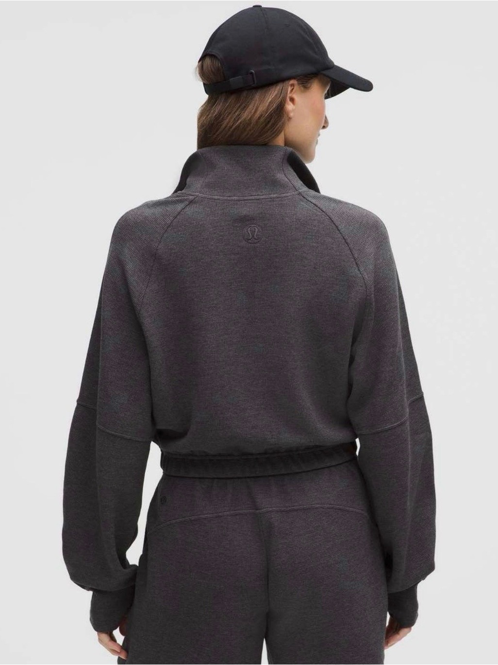 Lululemon Athletica Women's Scuba Waffle Cropped Sweatshirt And Pants
